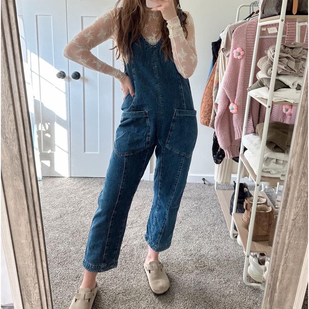 Denim overalls